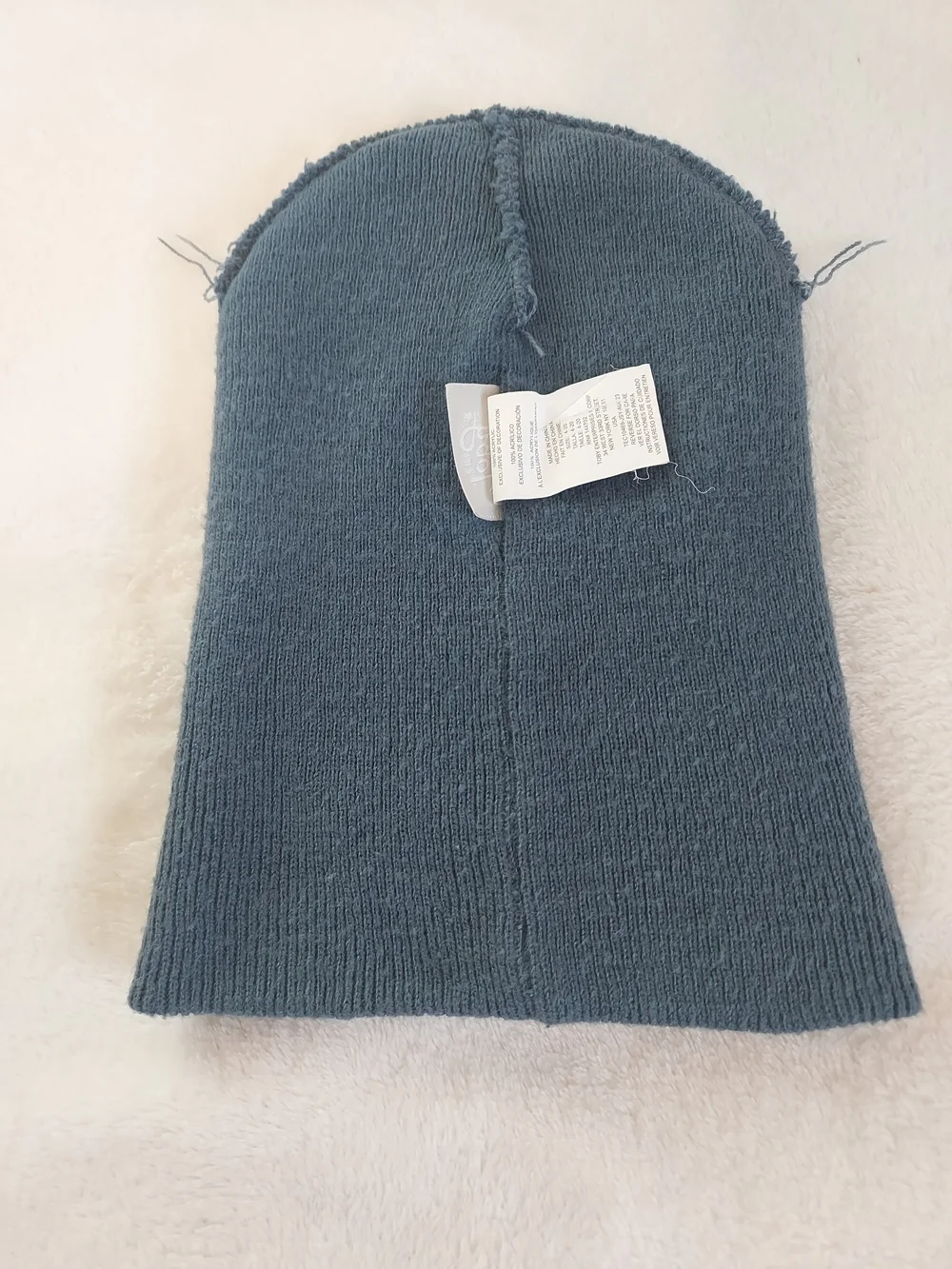 Kids Gray Knit Beanie with Quirky Pepperoni Pizza Patch Embroidery
